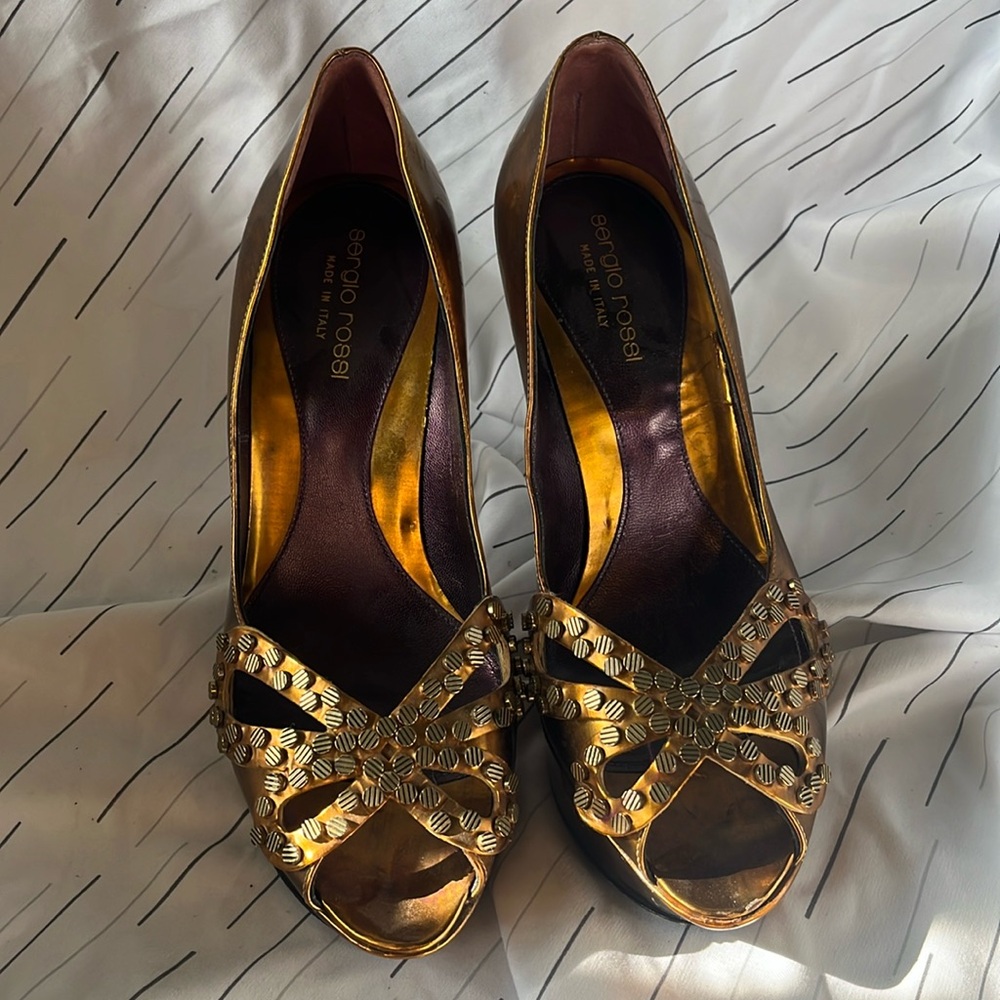 Sergio Rossi leather heels